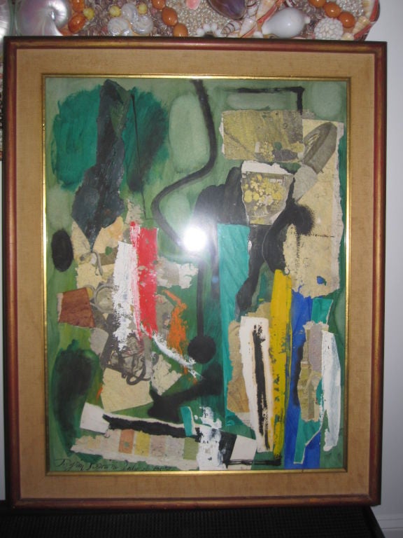 Collage by Byron Browne (1907 - 1961)