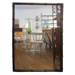 Large Faux Bamboo Mirror