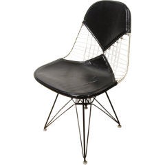 Early Eames Wire Chair With Bikini Pad