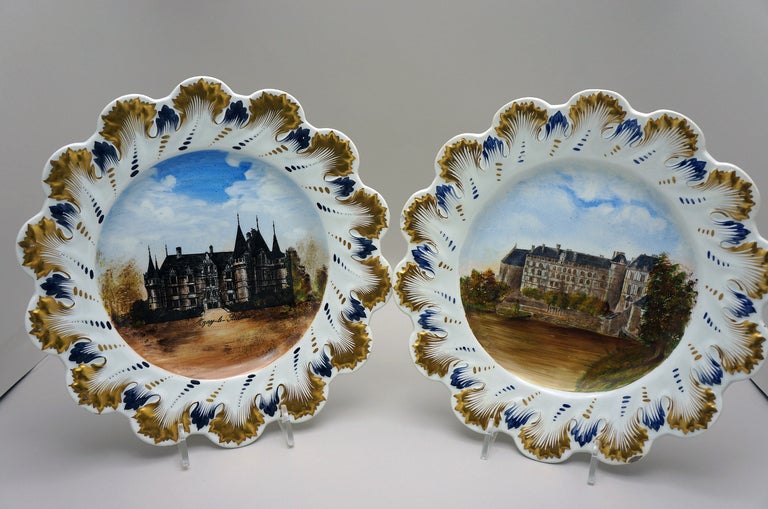 Twelve 19th Century French Hand Painted Cabinet Plates For Sale 1