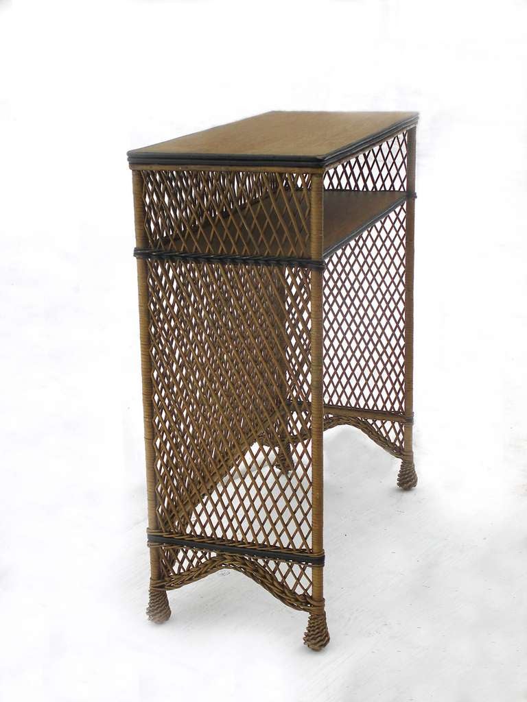 Antique Wicker Dry Bar