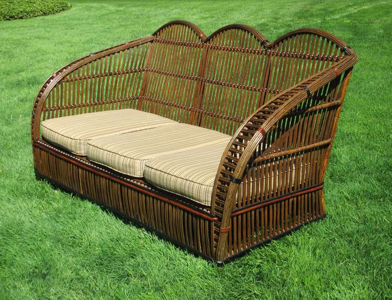 Stick Wicker Sofa