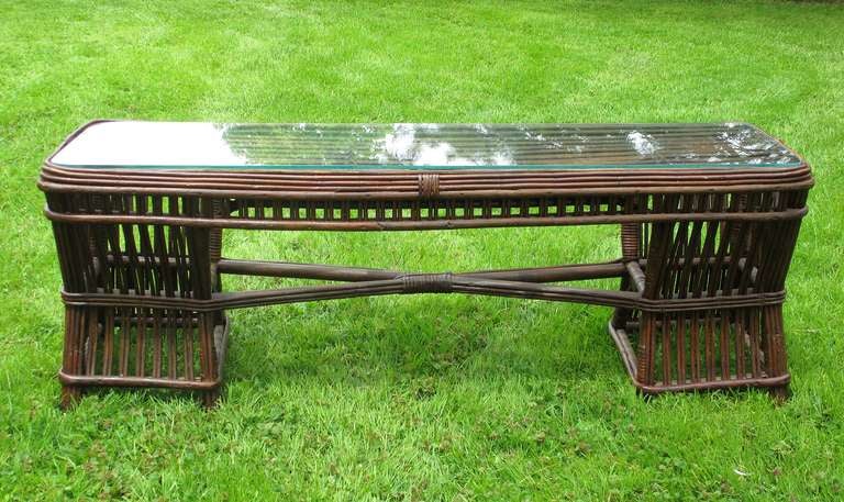 Stick Wicker Coffee Table