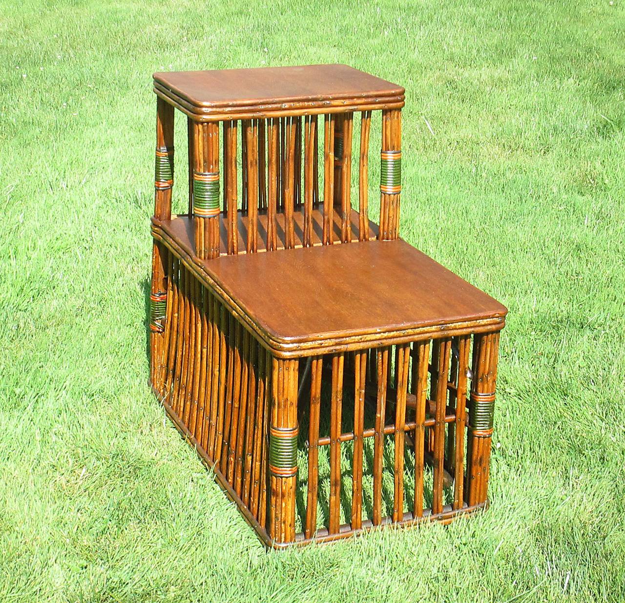 Stick Wicker/Rattan End Table For Sale at 1stDibs