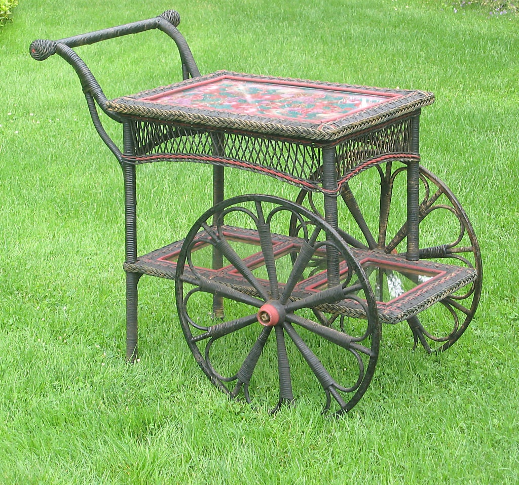 BAR HARBOR WICKER TEACART