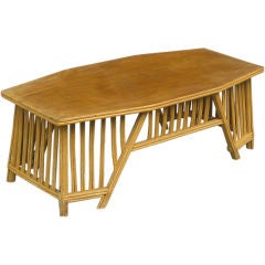 Stick Wicker Coffee Table