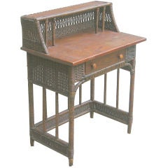 Antique Wicker Wrting Table/Dressing Table