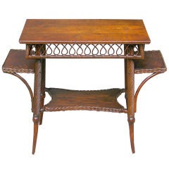 Rectangular Wicker Table