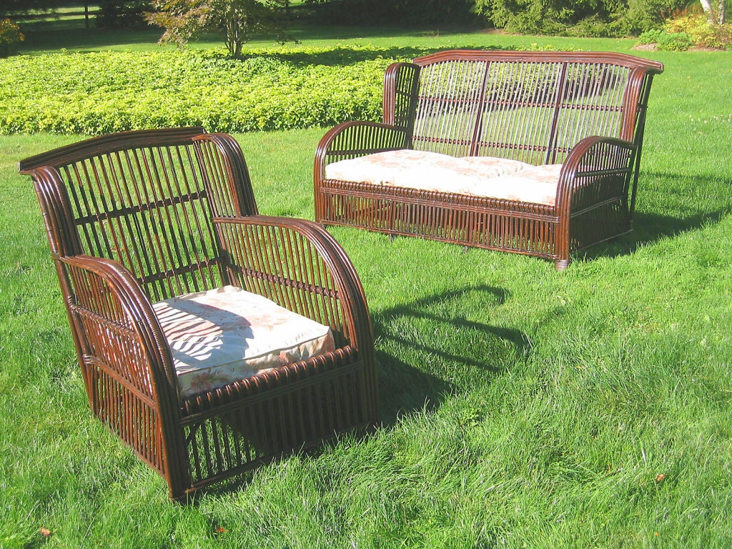 TWO-PIECE STICK WICKER SET