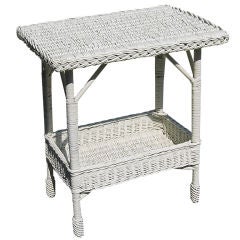 BAR HARBOR WICKER END TABLE