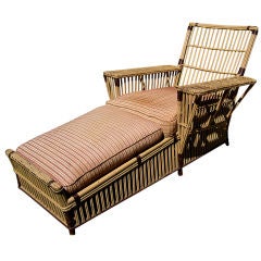 Stick Wicker Chaise Longue