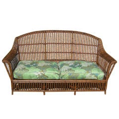 Antique STICK WICKER SOFA