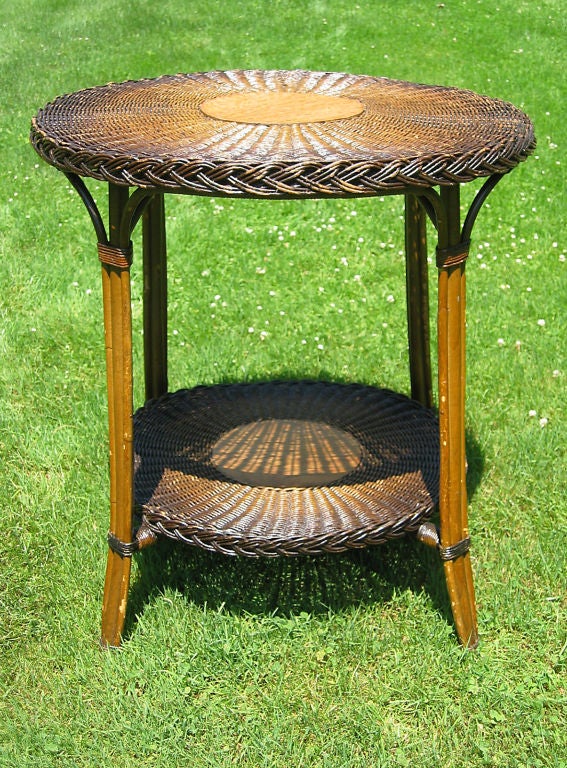Bar Harbor Wicker Table