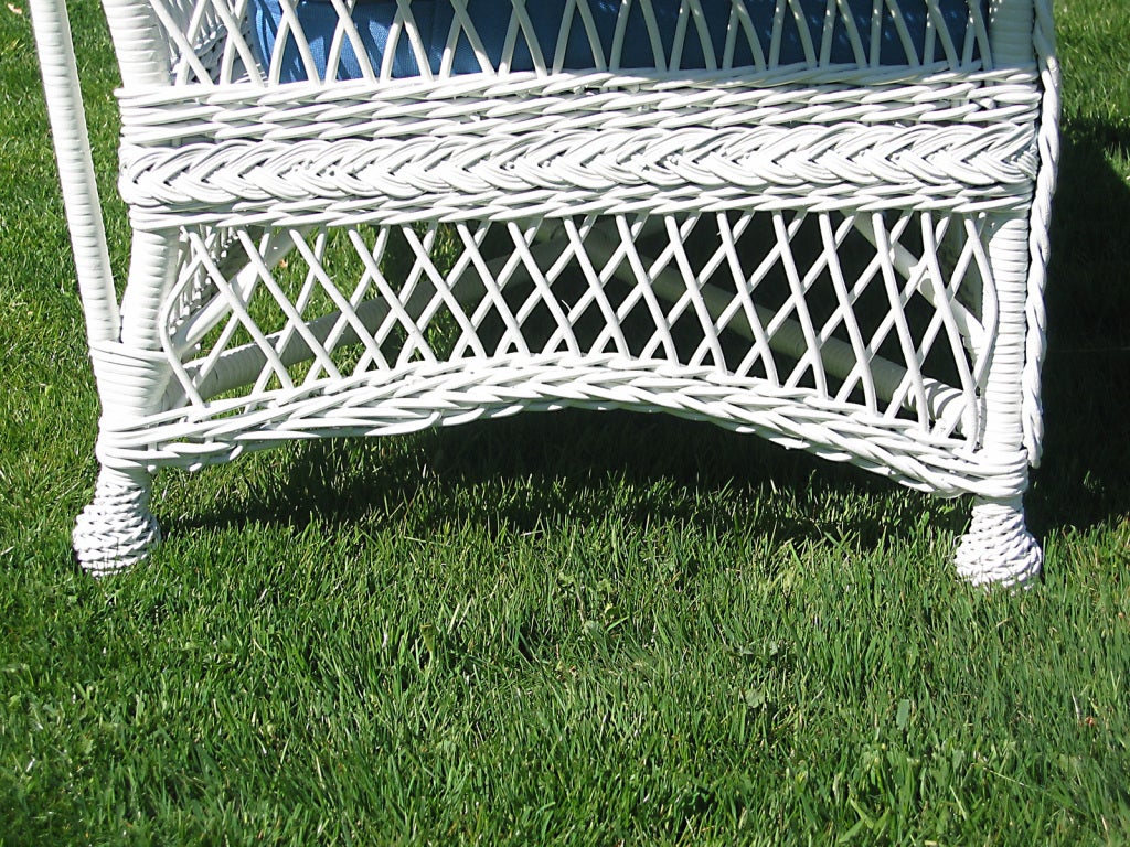 Bar Harbor Wicker Settee For Sale 3