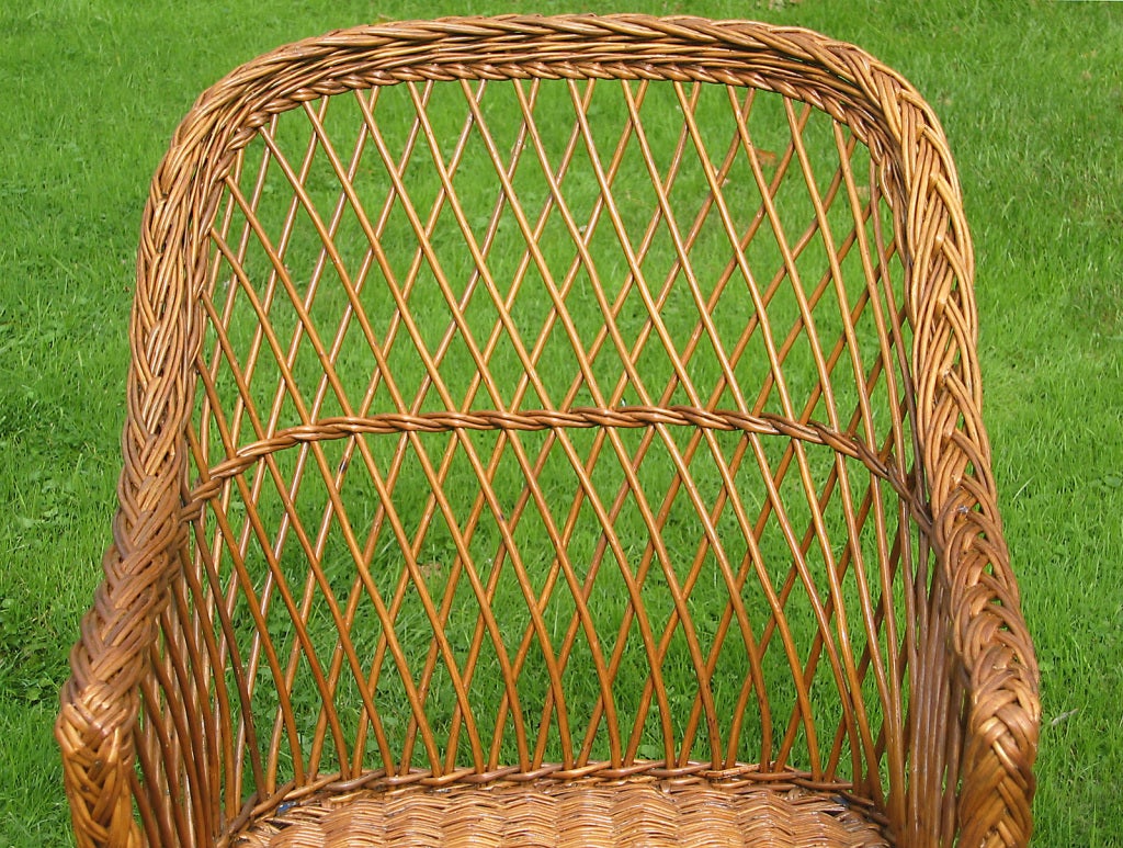 Bar Harbor Wicker Chaise Longue For Sale 1