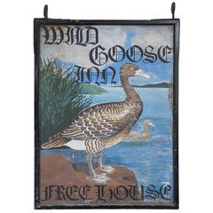 Antique Wild Goose Inn Pub Sign
