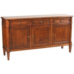 Vintage Directoire Style Walnut Sideboard