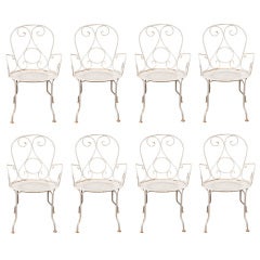 Set of 8 Garden Chairs