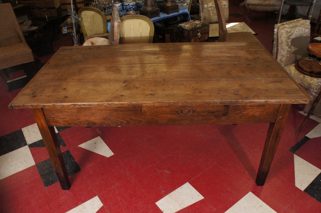 19th Century Antique French Farm Worktable