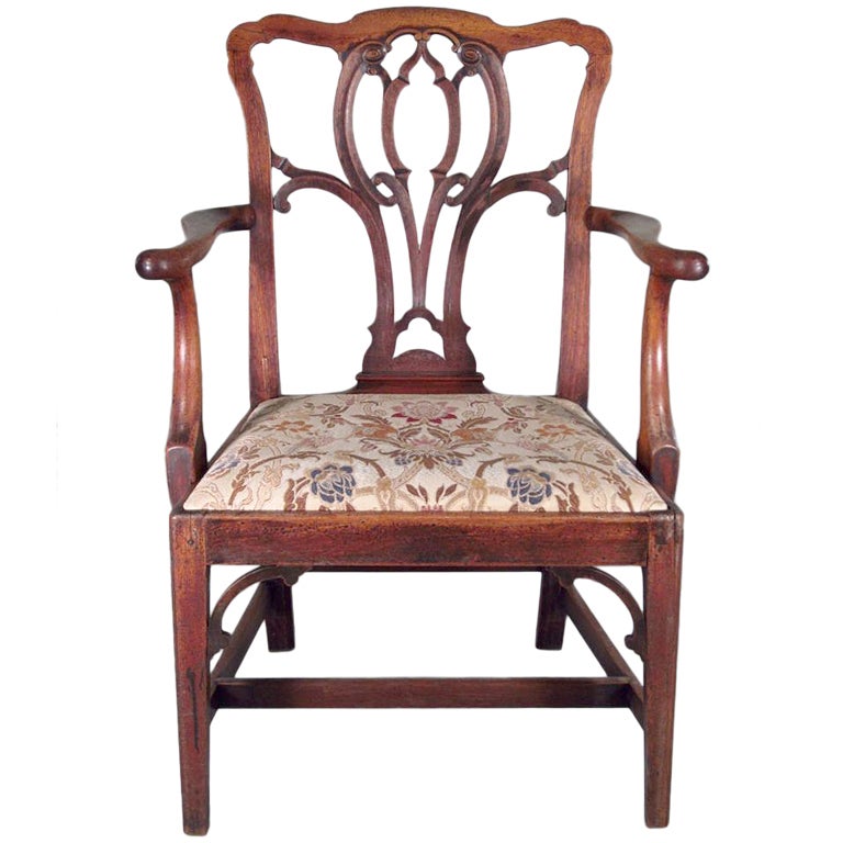 George III Mahogany Armchair