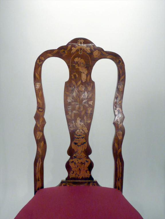 Hand-Crafted Three Baroque Style Inlaid Side Chair, Sold Singly For Sale