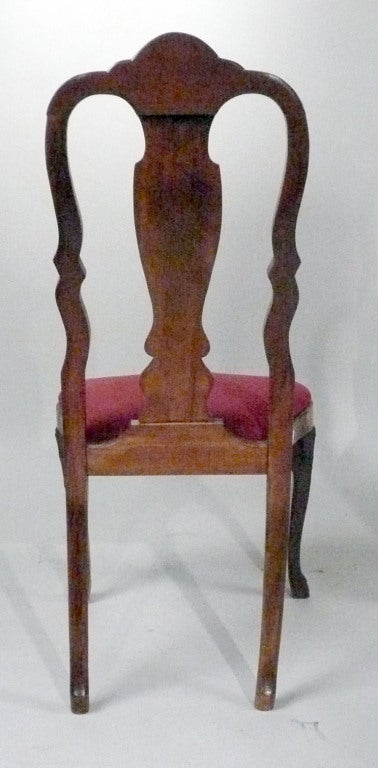 Three Baroque Style Inlaid Side Chair, Sold Singly In Good Condition For Sale In Sheffield, MA