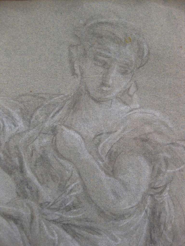 Late 18th/Early 19th C. Italian or French School Classical Drawing In Good Condition In Sheffield, MA