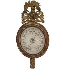 Louis XVI Giltwood Barometer