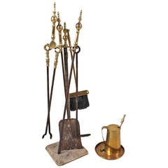 Federal Brass Fireplace Tools, 19th Century