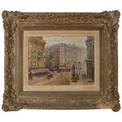'Boulevard des Italiens', Oil on Canvas