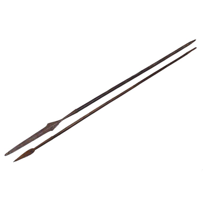 Pair of African Tribal Spears