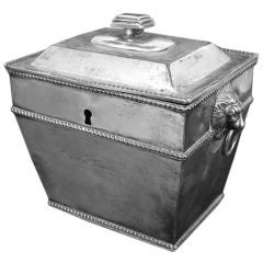 Sheffield Plate Tea Caddy