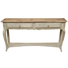 French Provincial Style Oak Painted Sideboard