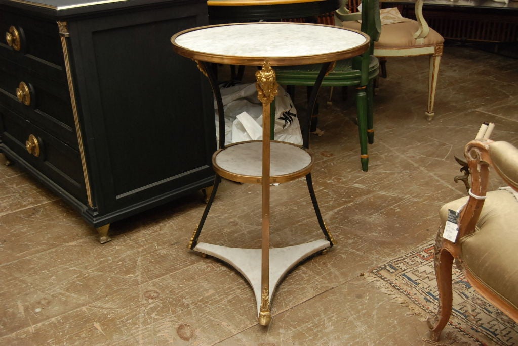 Pair of French Gilt Bronze Gueridon