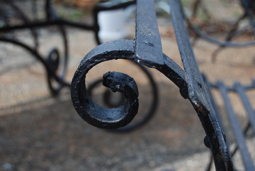 old metal bench