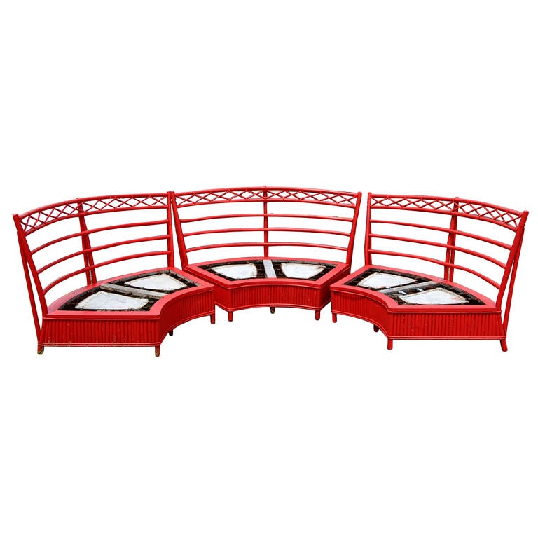 Ficks Reed Bamboo Sectional