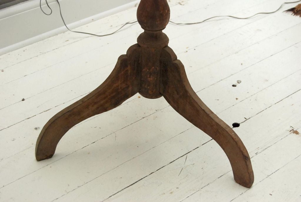 20th Century Teak Pedestal Side Table