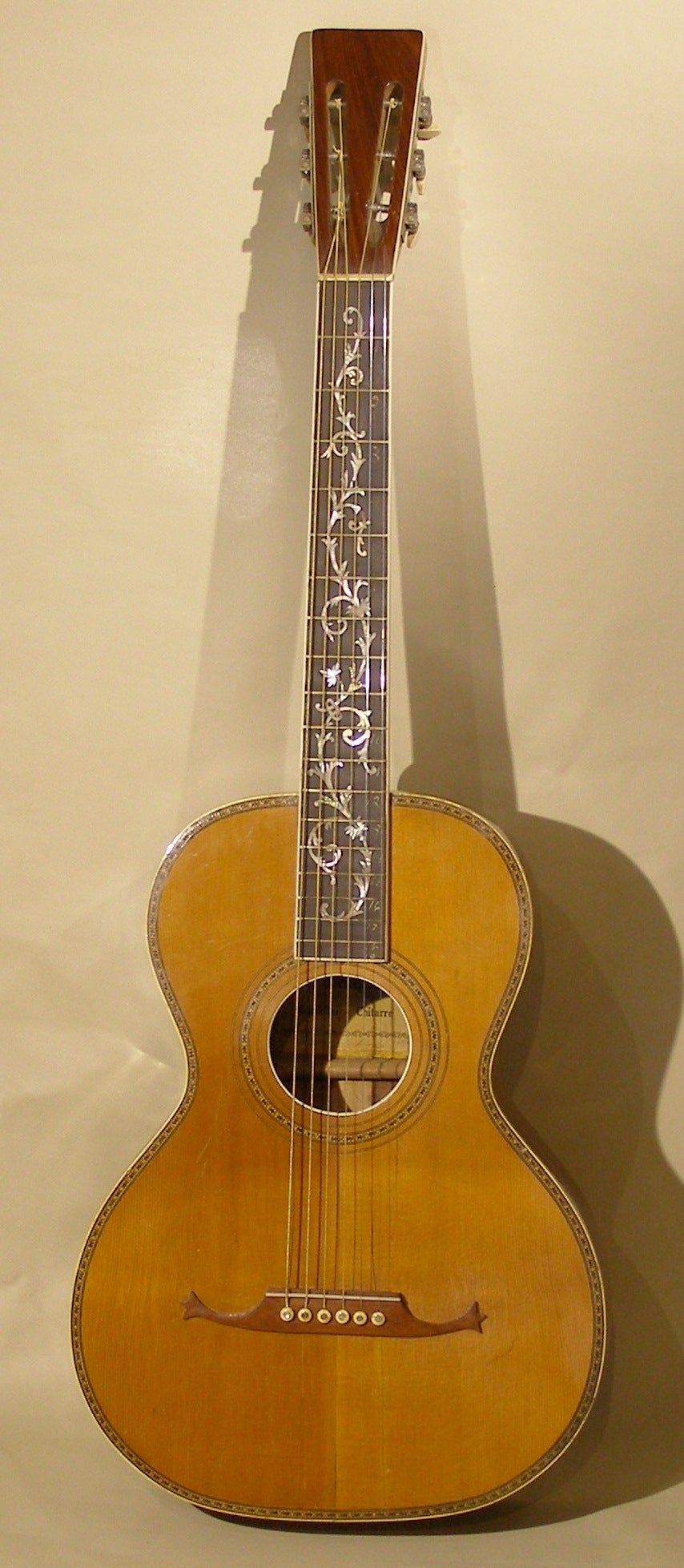 American Inlaid Grand Concert Guitar By A. Galiano