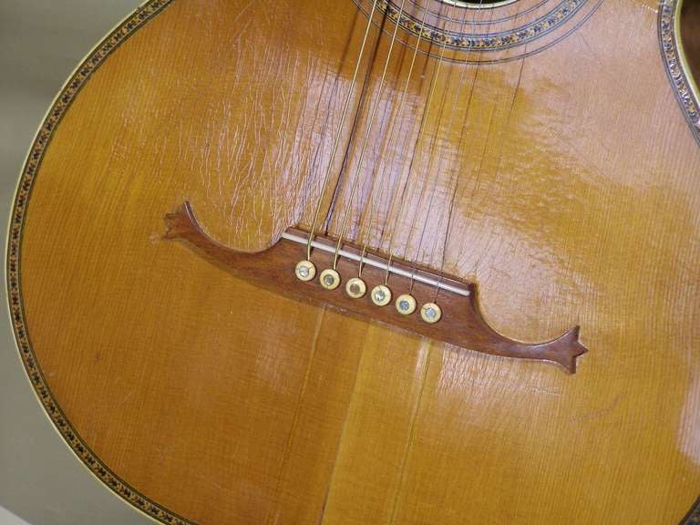 American Inlaid Grand Concert Guitar By A. Galiano 4