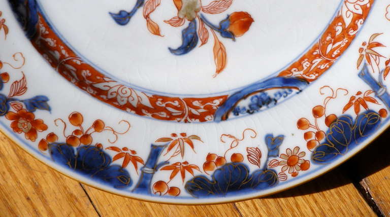 Porcelain 18th Century Chinese Imari Pattern Plate