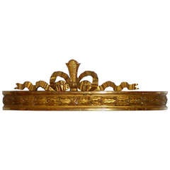 Louis XVI Style Carved and Gilded Bed Corona