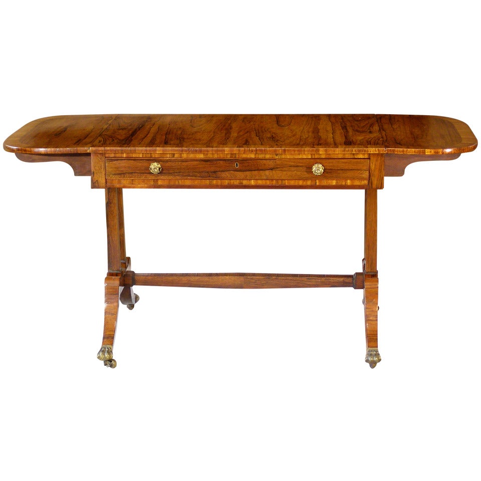 English Regency Rosewood Sofa Table circa 1820