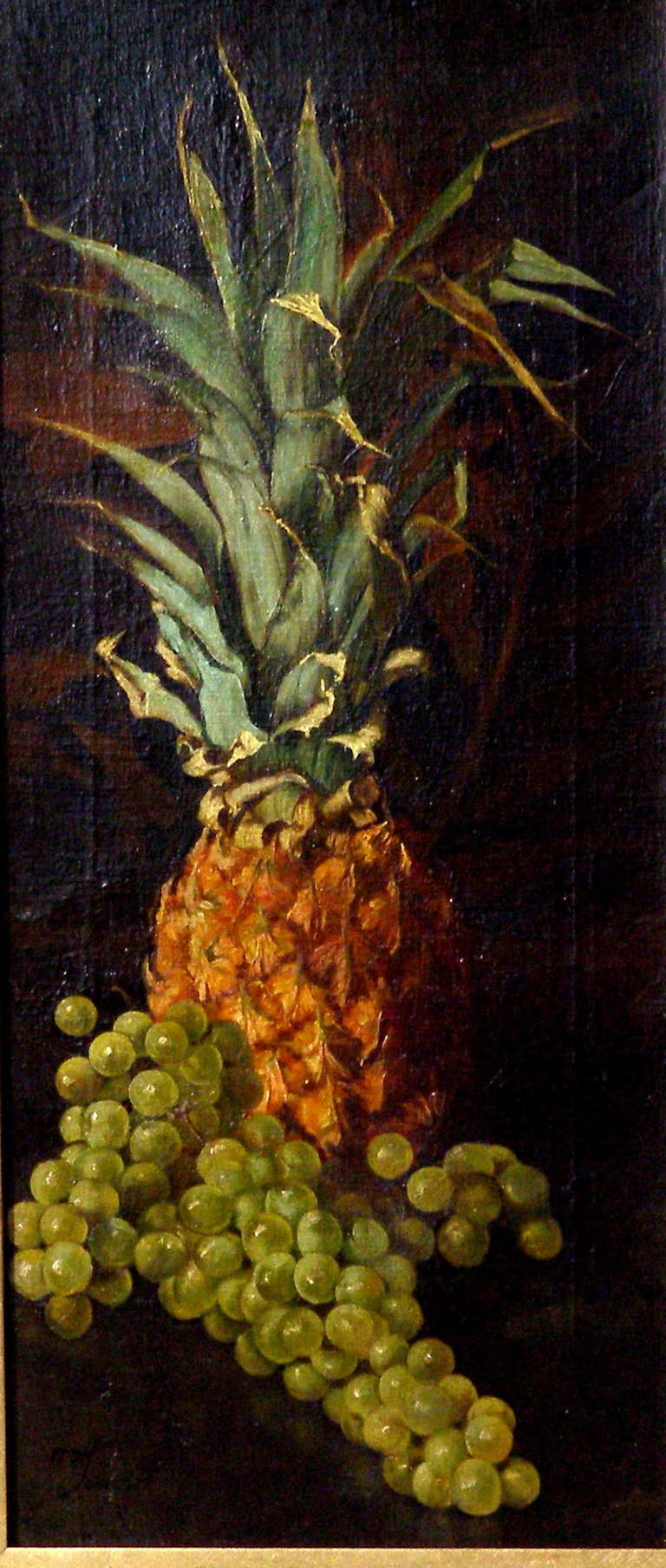American Oil Painting of Fruit By William Homer Leavitt Ca. 1900 2