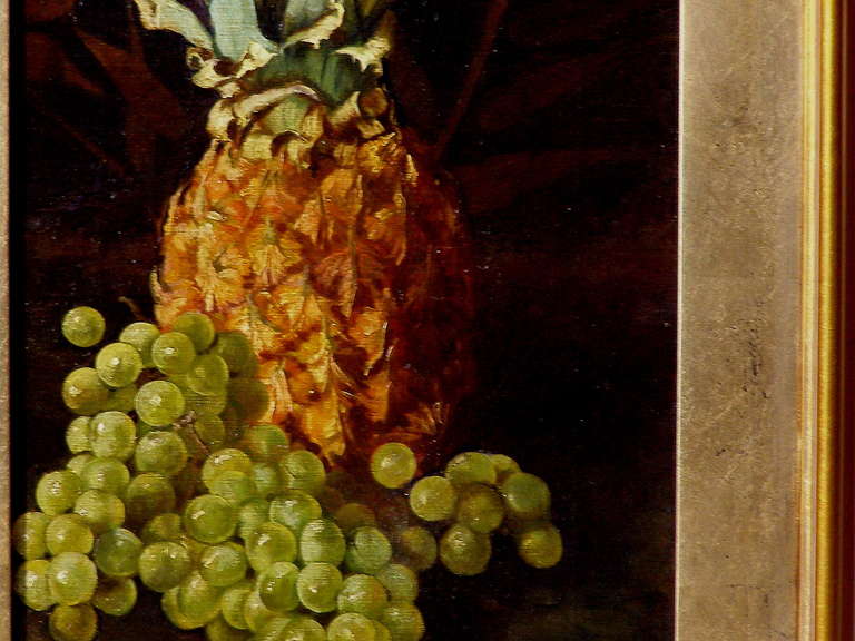 19th Century American Oil Painting of Fruit By William Homer Leavitt Ca. 1900
