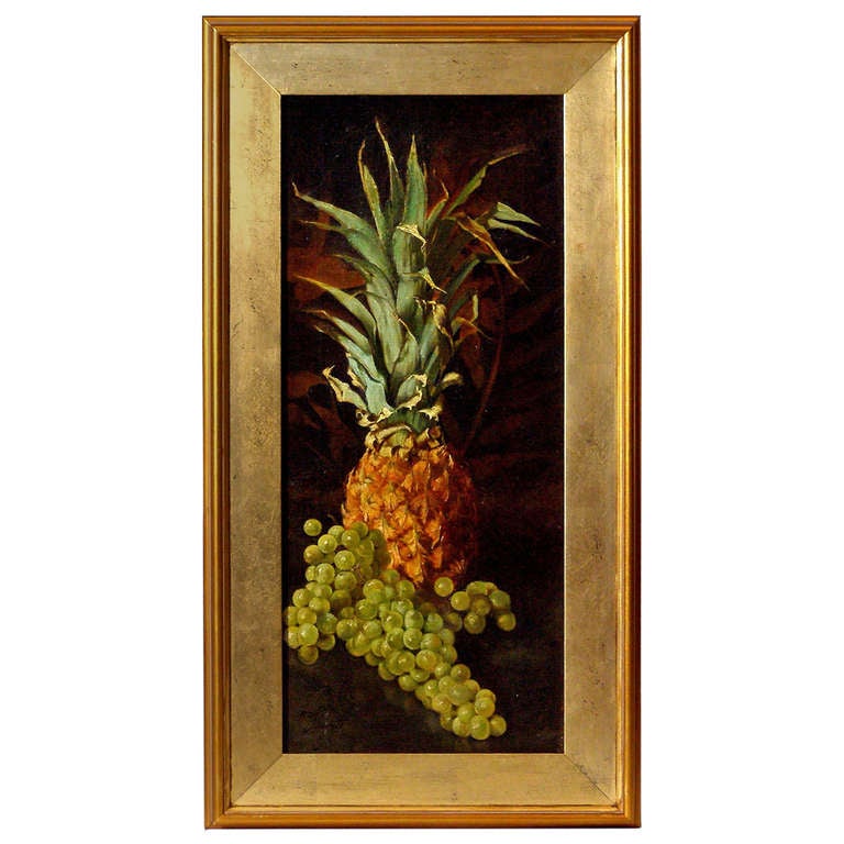 American Oil Painting of Fruit By William Homer Leavitt Ca. 1900