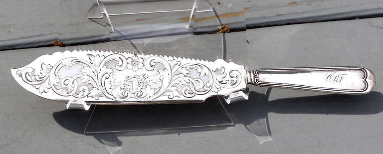 A good example of a New Orleans, Louisiana  cake knife marked
