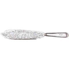 Southern Coin Silver Cake Knife, New Orleans, circa 1850