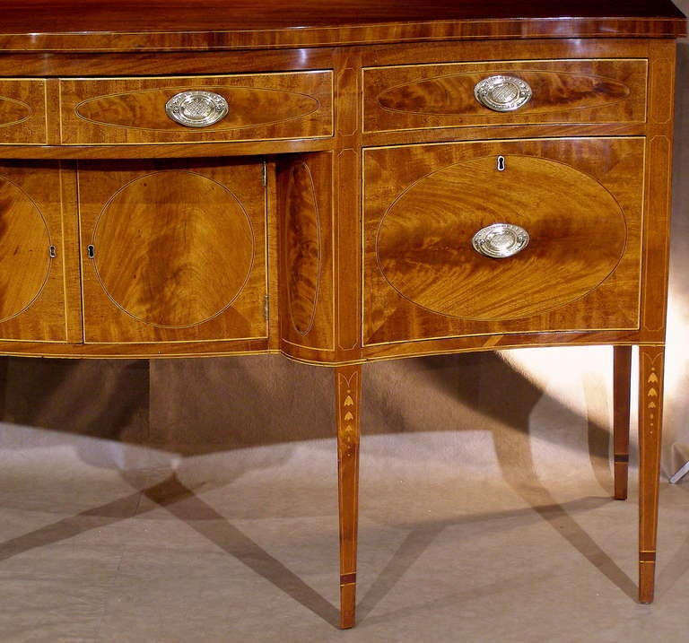 18th Century and Earlier American Federal Period 18th Century Inlaid Mahogany Sideboard