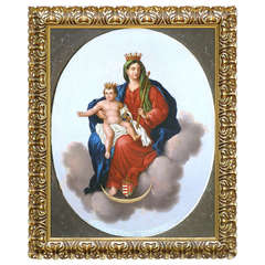19th Century Hungarian Portrait of Madonna and Child