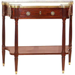 Early 19th Century French Louis XVI Mahogany Desserte or Console Table